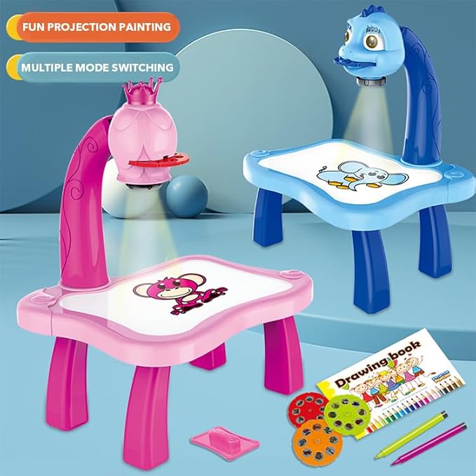 LED Projector Art Painting Table for Kids