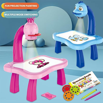 LED Projector Art Painting Table for Kids