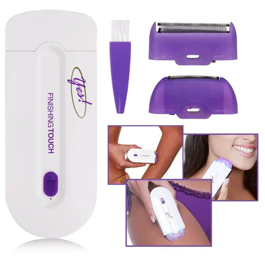 Finishing Touch Hair Epilator – 2-in-1 Painless Hair Remover for Face & Body